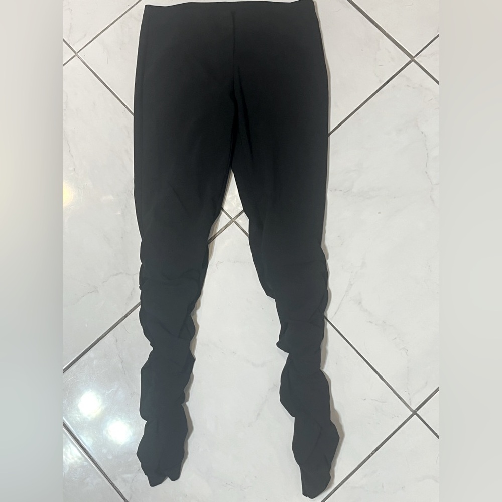 Joyce Leslie Vintage scrunched tight stretch black pants slacks cut Hipsters 90s